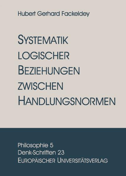Systematik logischer Beziehungen zwischen Handlungsnormen
