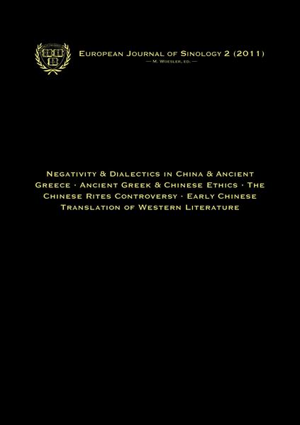 European Journal of Sinology 2 (2011)