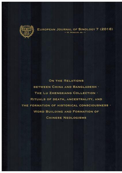 European Journal of Sinology 7 (2016)