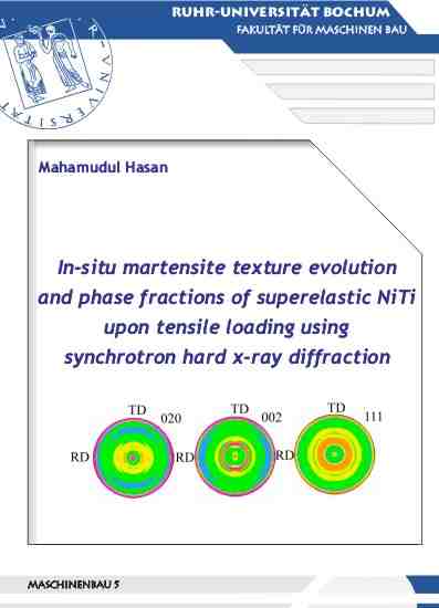 In-situ Martensite Texture Evolution and Phase Fractions of Superelastic NiTi Upon Tensile Loading Using Synchrotron Hard X-ray Diffraction