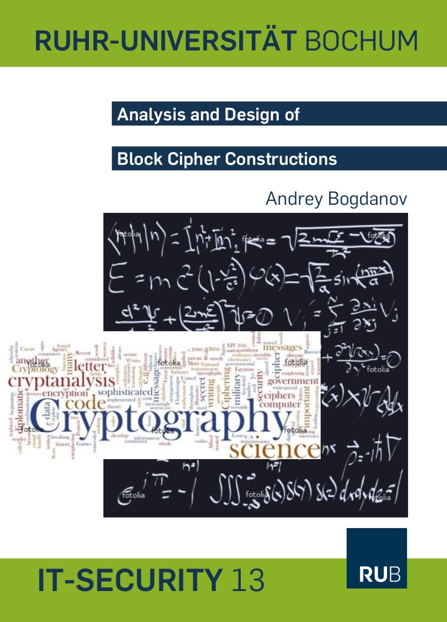 Analysis and Design of Block Cipher Constructions